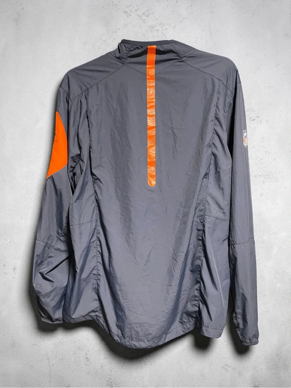 Nike Navy and Orange Pullover Windbreaker